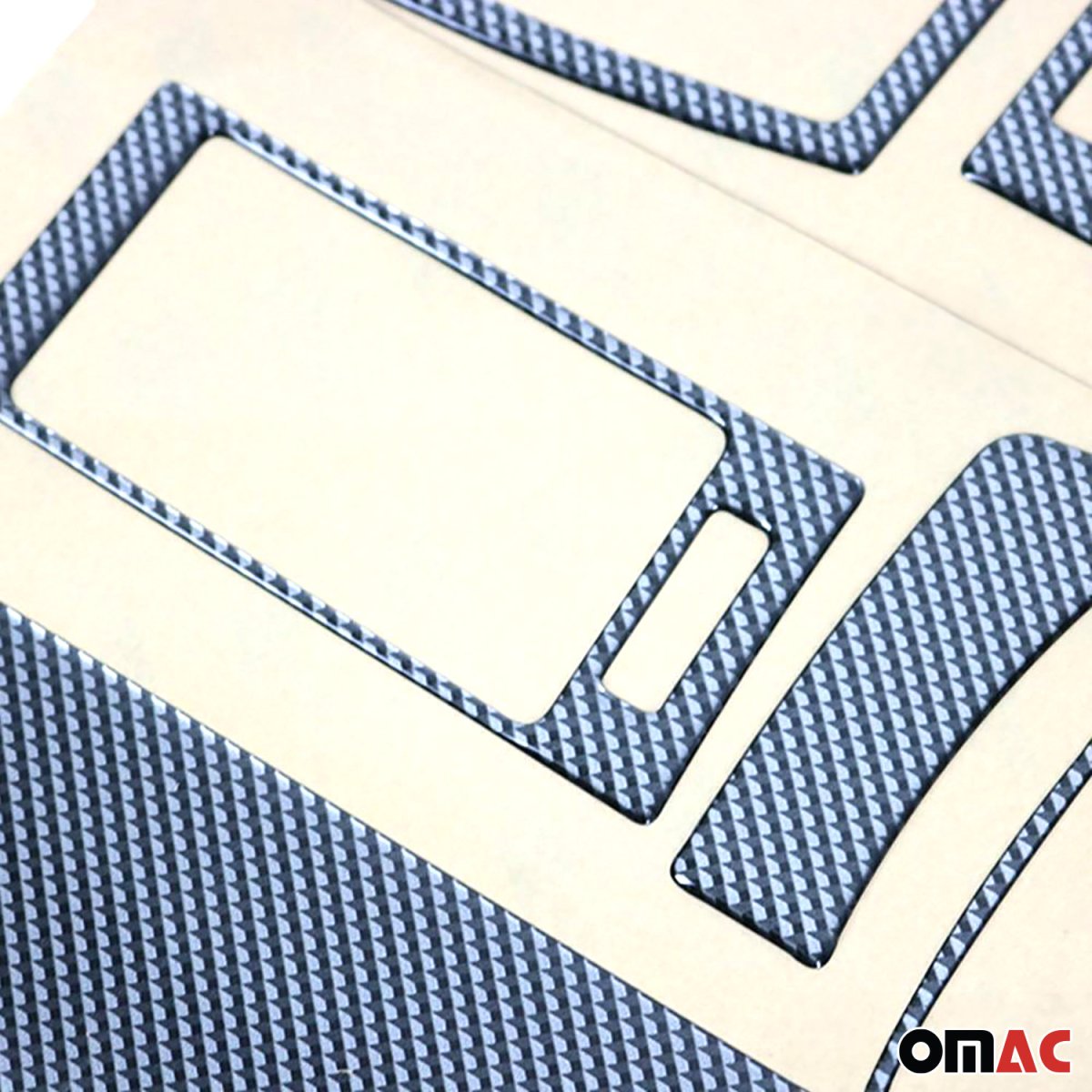 Mercedes-Benz C63 AMG Grille - Omac - Black frame/Silver bar - '11-'14